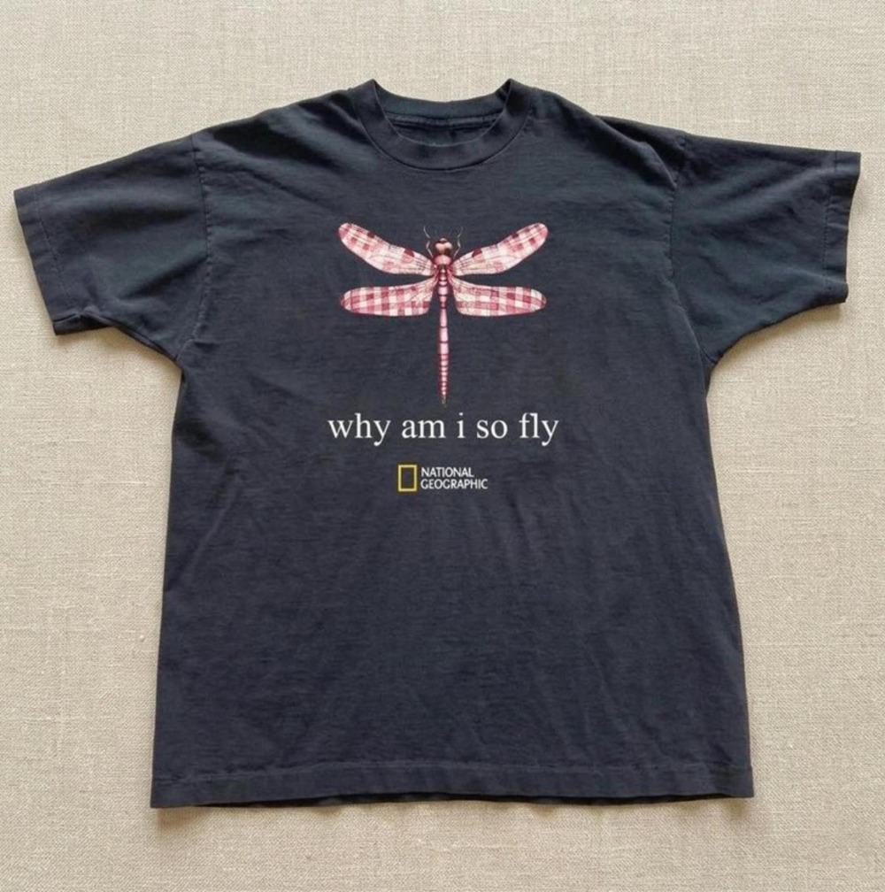 National Geographic Black Dragonfly T-shirt Unisex